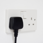 electric plug in wall socket